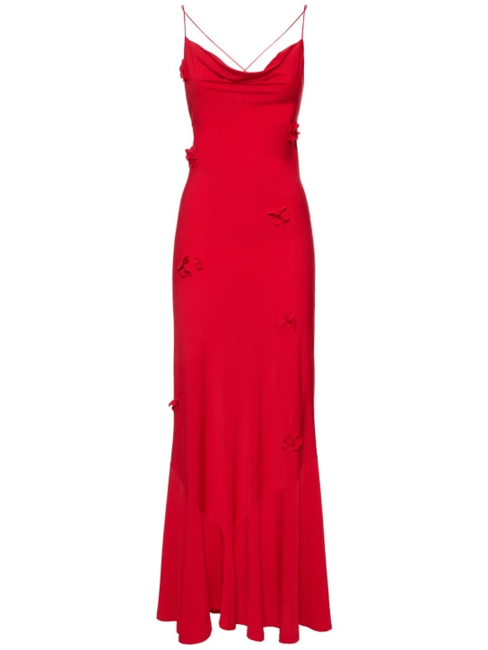 Musier Paris: Langes Kleid aus Jersey mit Blumenmotiv „Ithaque“