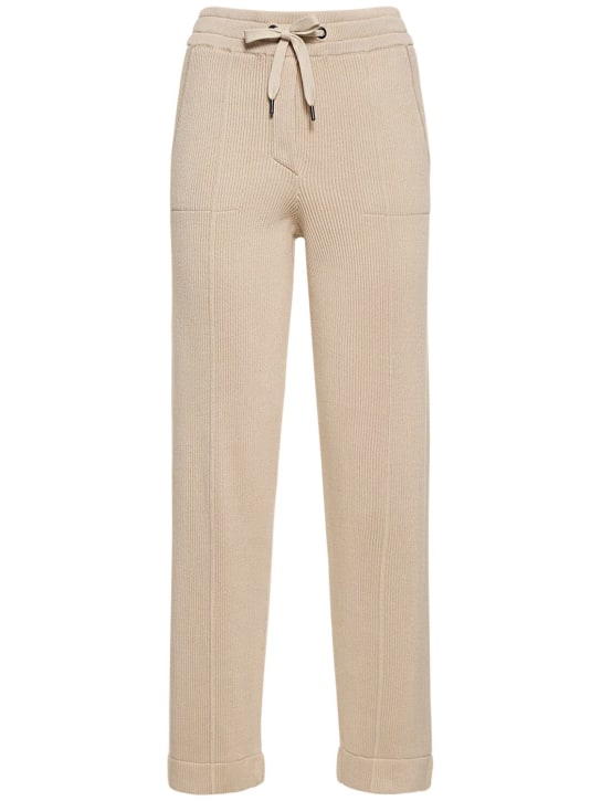 Brunello Cucinelli - Cotton knit jogger pants