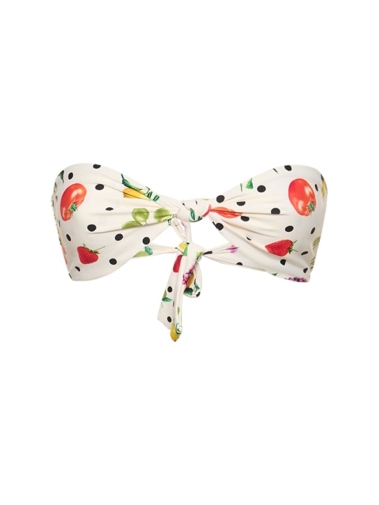 Weworewhat: Top de bikini sin tirantes con lazo