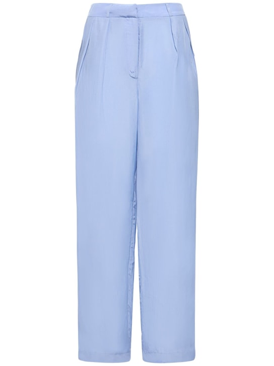 The Frankie Shop: Pantalon plissé en cupro de soie Tansy