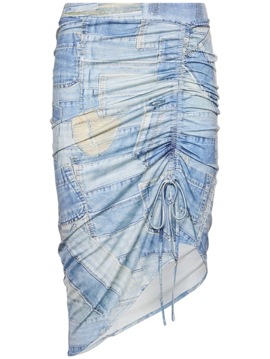 Andersson Bell - Jupe midi en jersey imprimé patch Anja