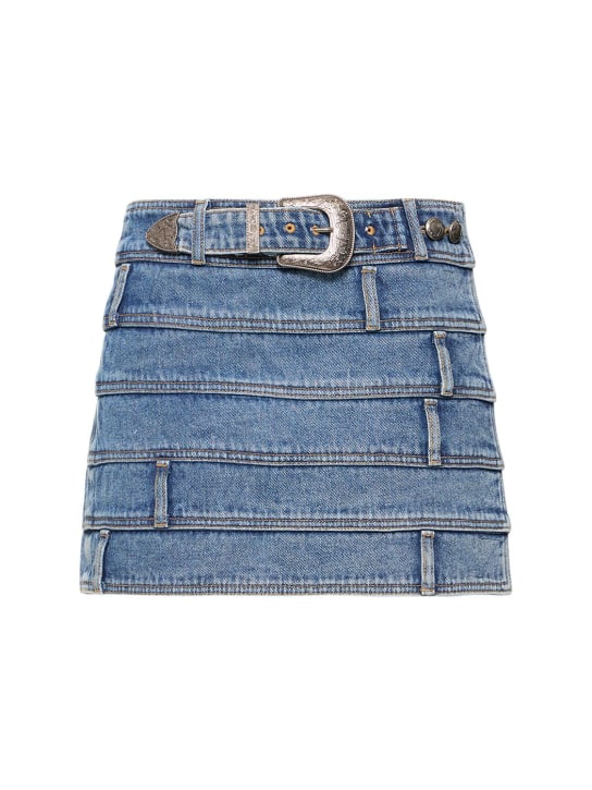 Andersson Bell: Minirock aus Denim „Dua“