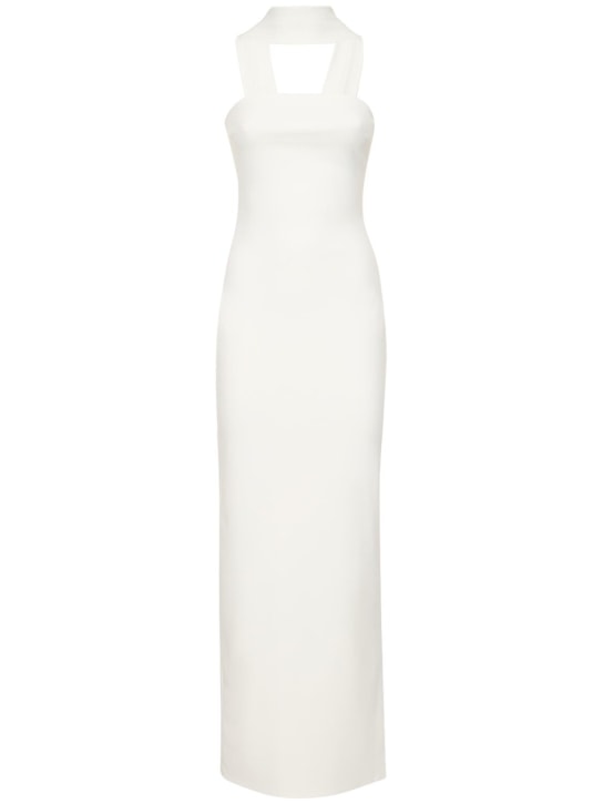 Solace London: Langes Kleid aus Krepp „Amari“