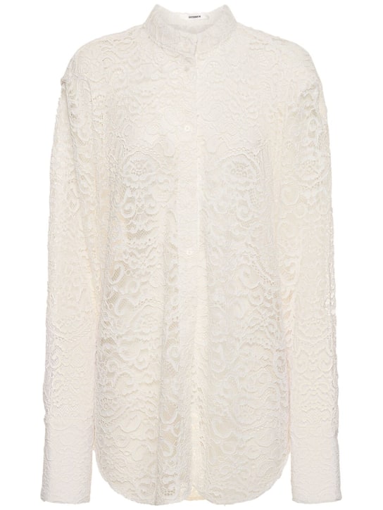 Interior - Chemise en dentelle de coton mélangé The Gertrude