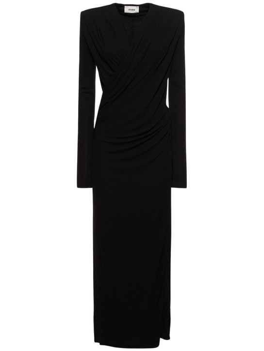 Interior - Robe longue en maille de viscose The Sloan