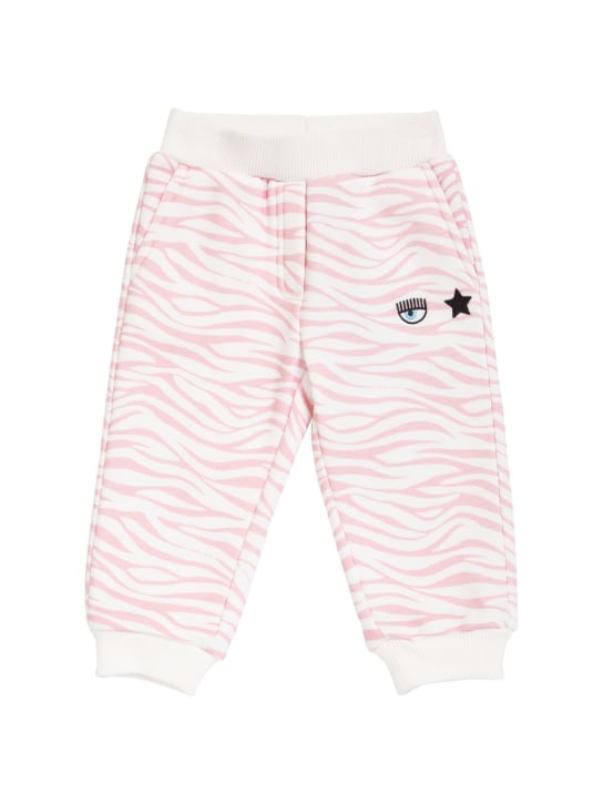 Chiara Ferragni - Pantalon en coton mélangé Logomania