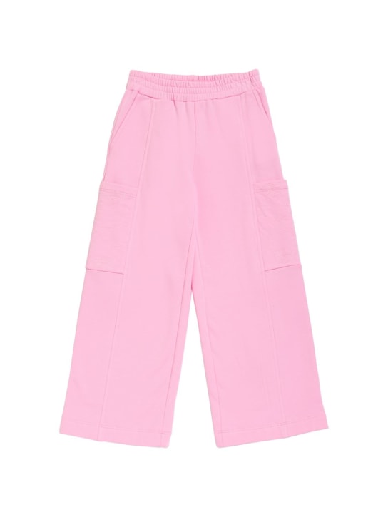 Chiara Ferragni: Pantalones deportivos de algodón con logo