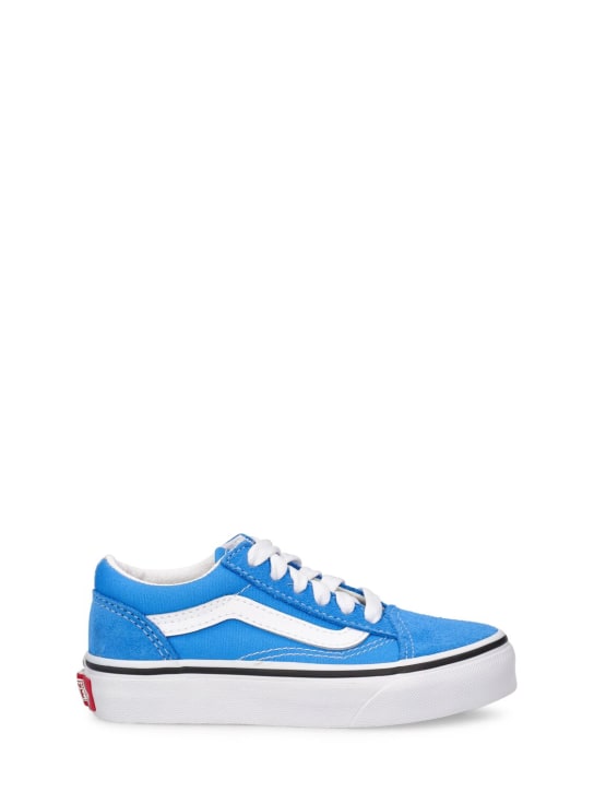 Vans - Old Skool V leather lace-up sneakers