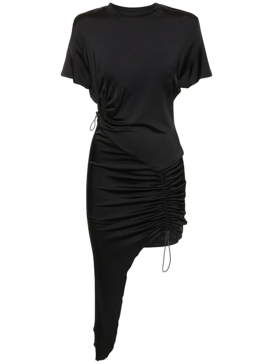 Et Ochs - Viscose jersey mini dress w/drawstrings