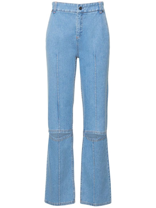 Et Ochs: Jeans dritti vita media in denim di cotone