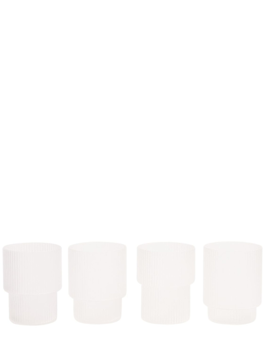 Ferm Living - Lot de 4 verres Ripple