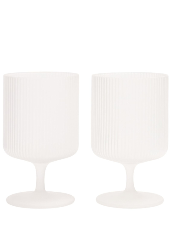 Ferm Living: Lot de 2 verres à vin Ripple