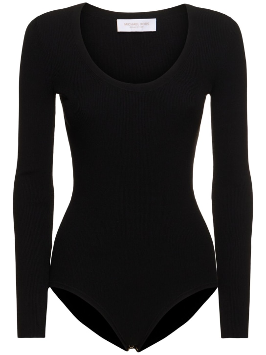 Michael Kors Collection: Body manches longues en viscose stretch