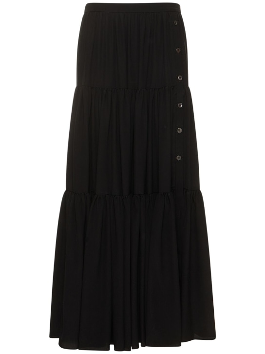 Michael Kors Collection: Gonna in seta crepe de chine plissé