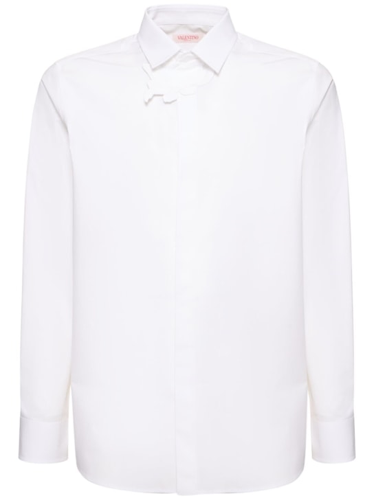 Valentino: Chemise en coton détail fleur