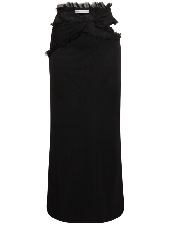 Christopher Esber: Gonna Carina con cutout e tulle