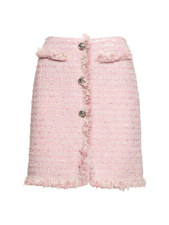 Giambattista Valli - Jupe courte en coton mélangé bouclé