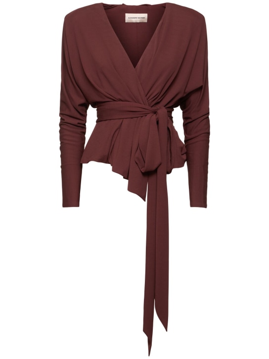 Alexandre Vauthier - Draped viscose jersey l/s jacket