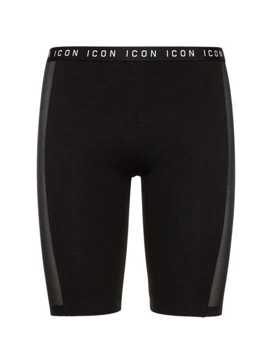 Dsquared2 - Short cycliste en mesh et jersey Icon