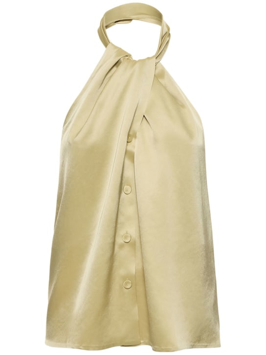 Nanushka: Neline satin halter top