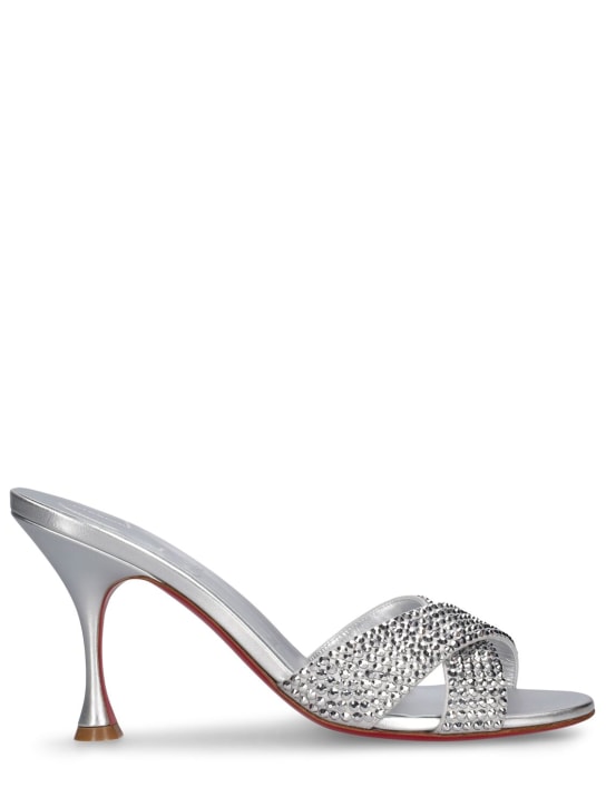 Christian Louboutin: Escarpins en cuir laminé Mariza 85 mm