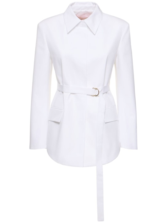 Valentino - Poplin shirt jacket w/ belt