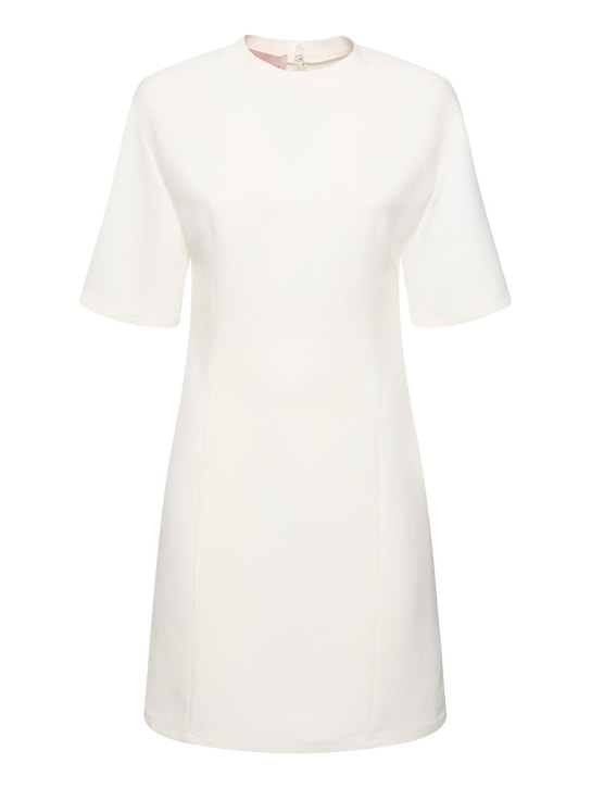 Valentino - Short sleeve crepe mini dress