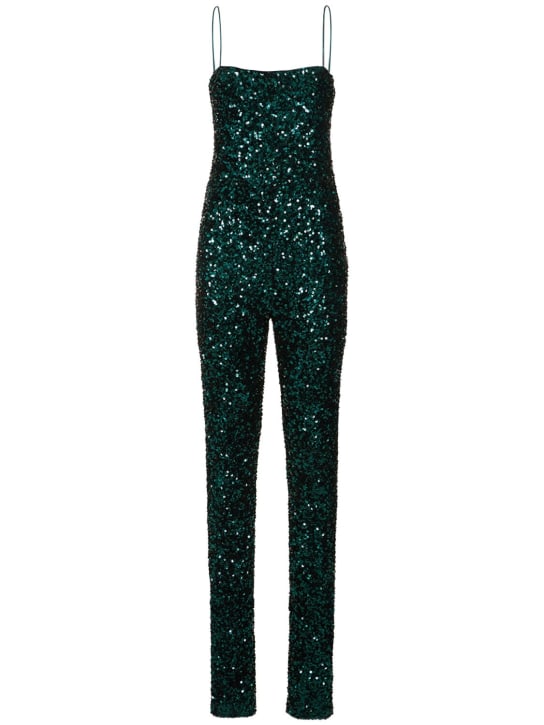 Rotate: Pailletten-Jumpsuit