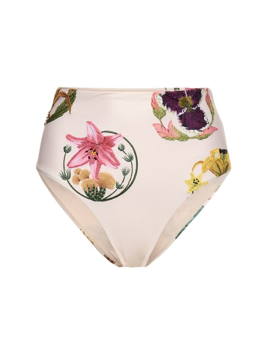 Agua By Agua Bendita: Bas de bikini imprimé Magenta Marina