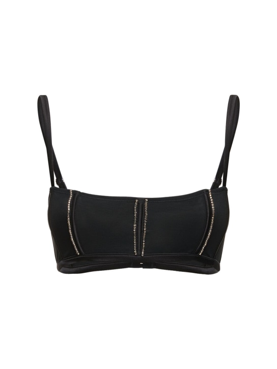Fleur Du Mal - Bralette à armature en mesh embelli