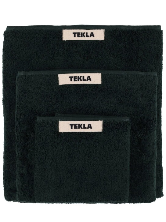 Tekla - Lot de 3 serviettes de bain en coton biologique