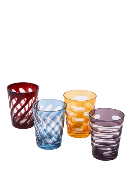 Polspotten: Lot de 4 verres à eau Tubular