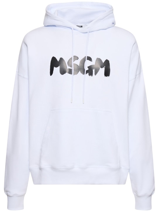 MSGM: Felpa con logo e cappuccio