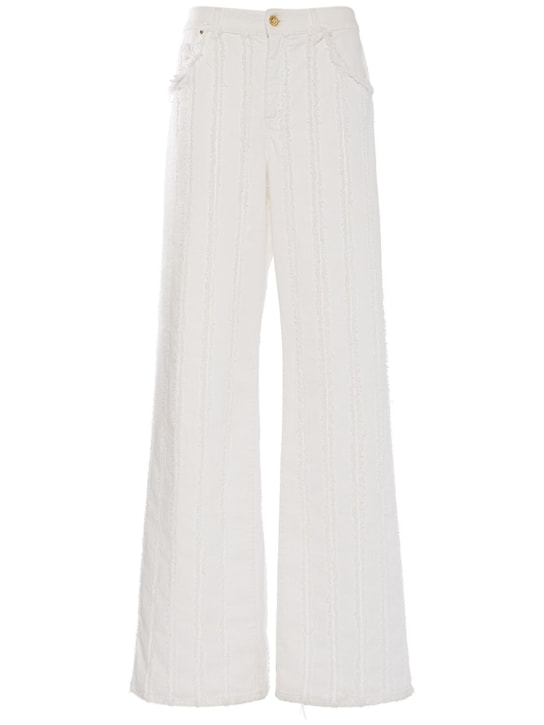 Blumarine - Jeans aus Baumwolldenim mit weitem Bein