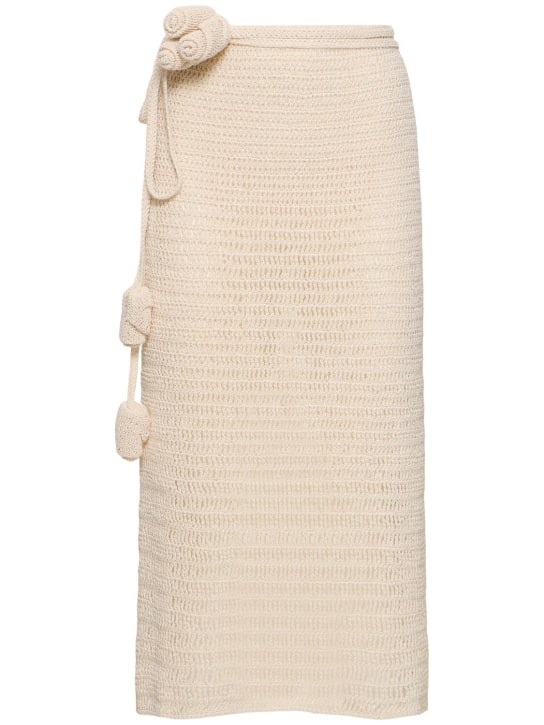 Magda Butrym - Crocheted cotton blend skirt