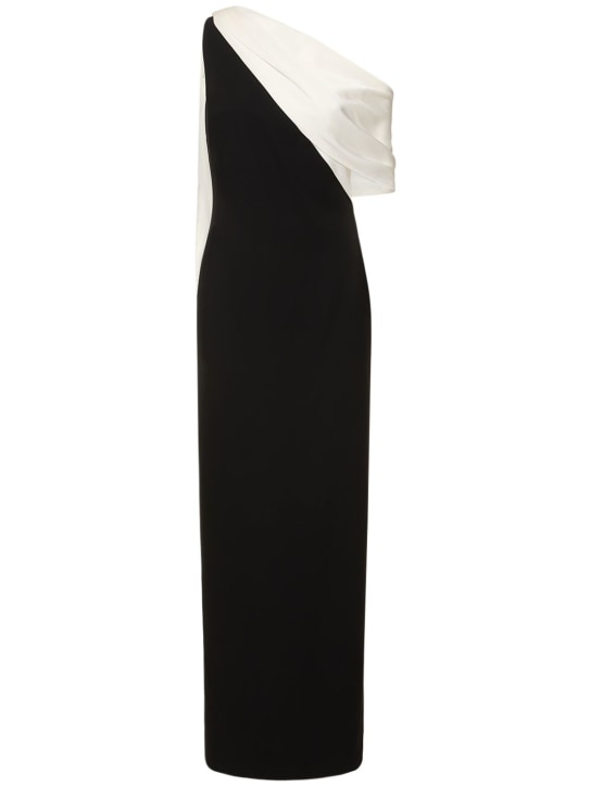 Roland Mouret: Robe longue asymétrique en cady stretch