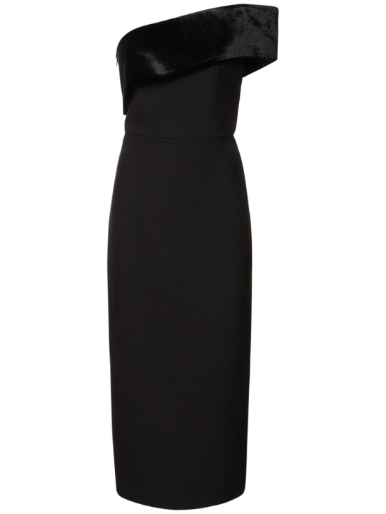 Roland Mouret - Robe mi-longue asymétrique en cady stretch