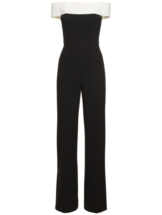 Roland Mouret - Schulterfreier Overall aus Stretch-Cady