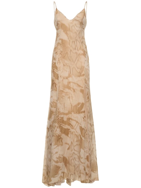 Blumarine: Langes Kleid aus Viskose