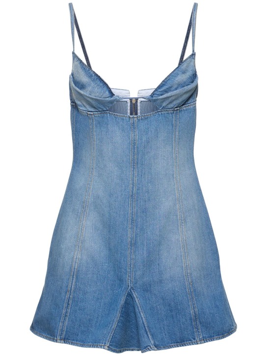 Nensi Dojaka - Fitted denim mini dress