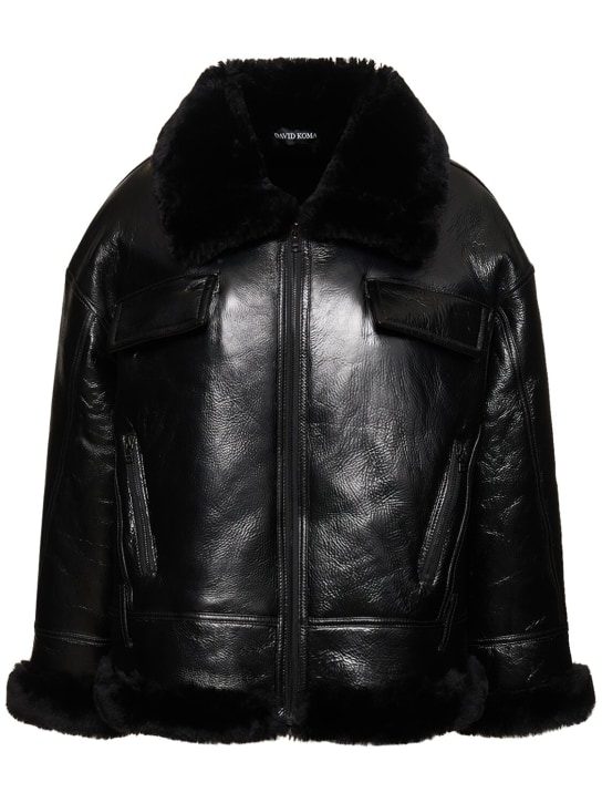 David Koma: Chaqueta de piel shearling
