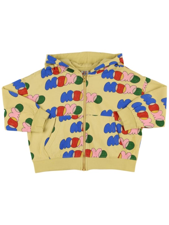 Jellymallow: Felpa in cotone con zip e cappuccio