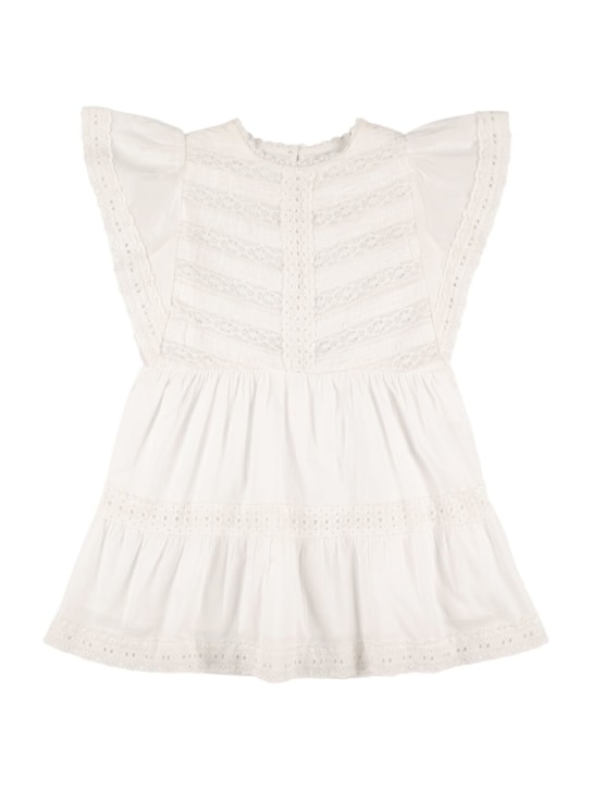 The New Society - Embroidered cotton poplin dress