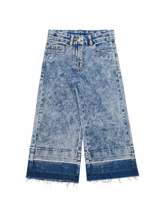 Monnalisa - Jean évasé en denim de coton