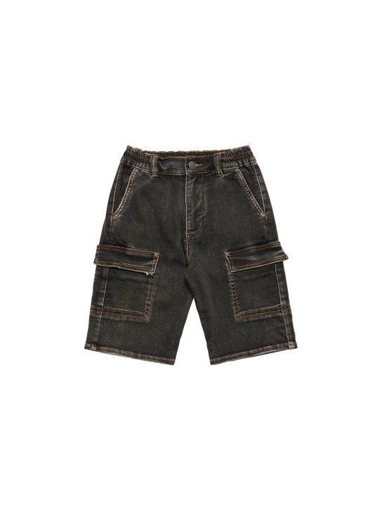 Monnalisa - Cargoshorts aus Baumwolldenim