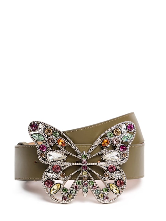 Blumarine - Butterfly buckle leather belt