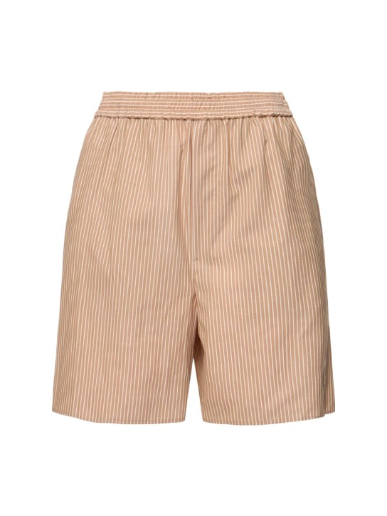 Auralee - Short en laine ultra-fine à rayures