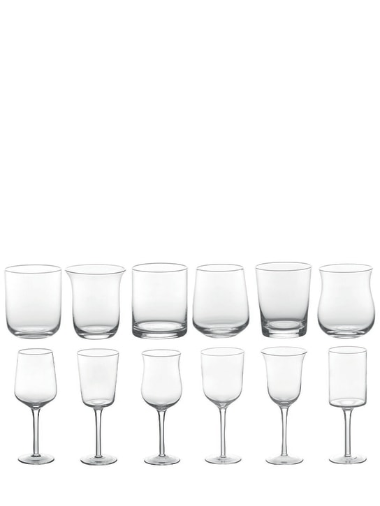 Bitossi Home - Lot de 12 verres à vin et à eau