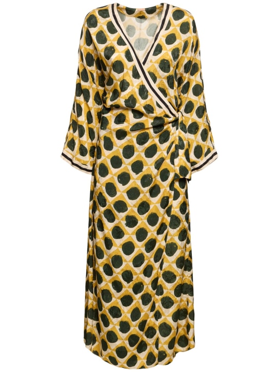 Johanna Ortiz - Robe longue en jacquard à manches longues