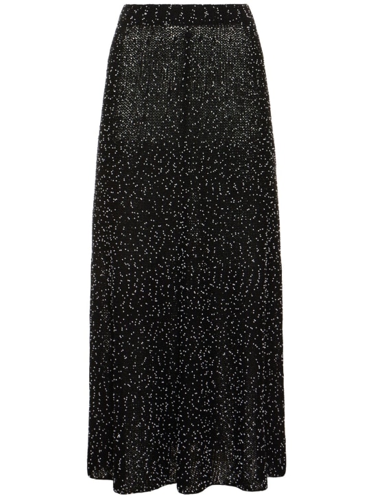 Gabriela Hearst: Langer Rock aus Seidenstrickripp „Floris“